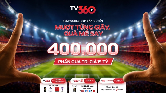 TV360 công bố chiến dịch đồng hành cùng World Cup 2026. Ảnh: TV360