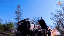 Russian artillery attacks Ukrainian stronghold. Photo: Russian Ministry of Defense