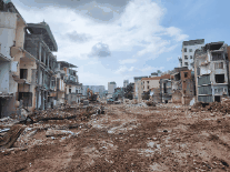 Hanoi deploys waste grinding right at the construction site. Photo: Minh Hanh