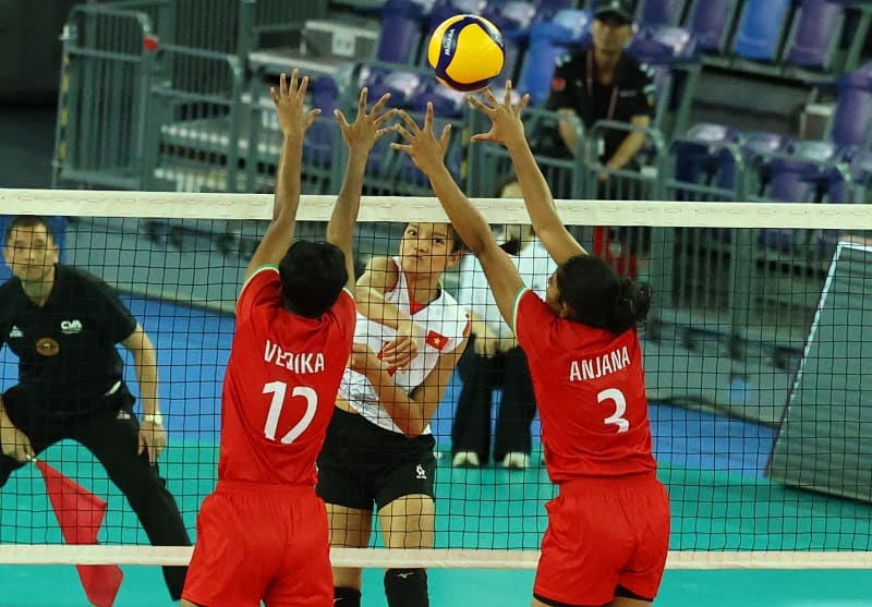 Main attacker Bui Thi Anh Thao is the hope of the Vietnam U18 Women's Volleyball Team at international tournaments this year. Photo: AVC