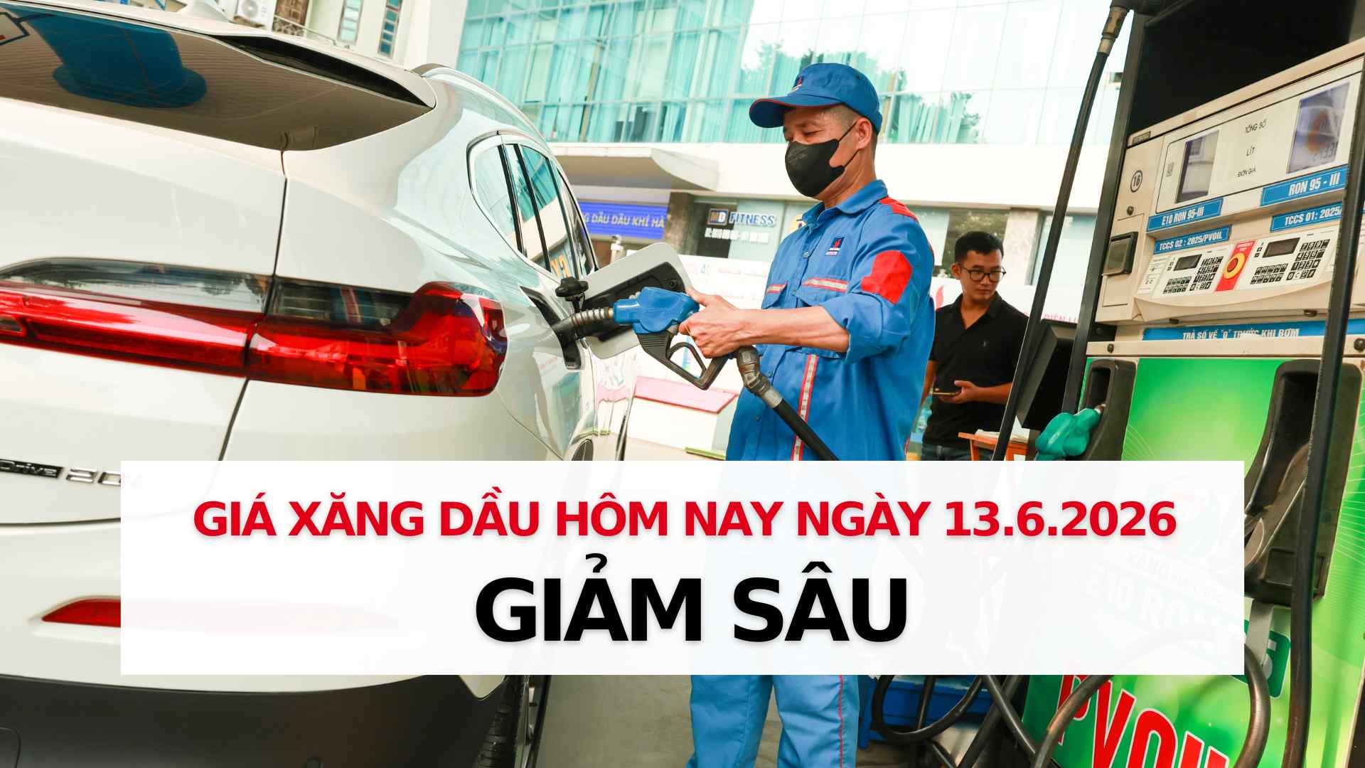 Update on gasoline and oil prices 13.6: Deeper decrease of more than 3%. Graphics: Thach Lam