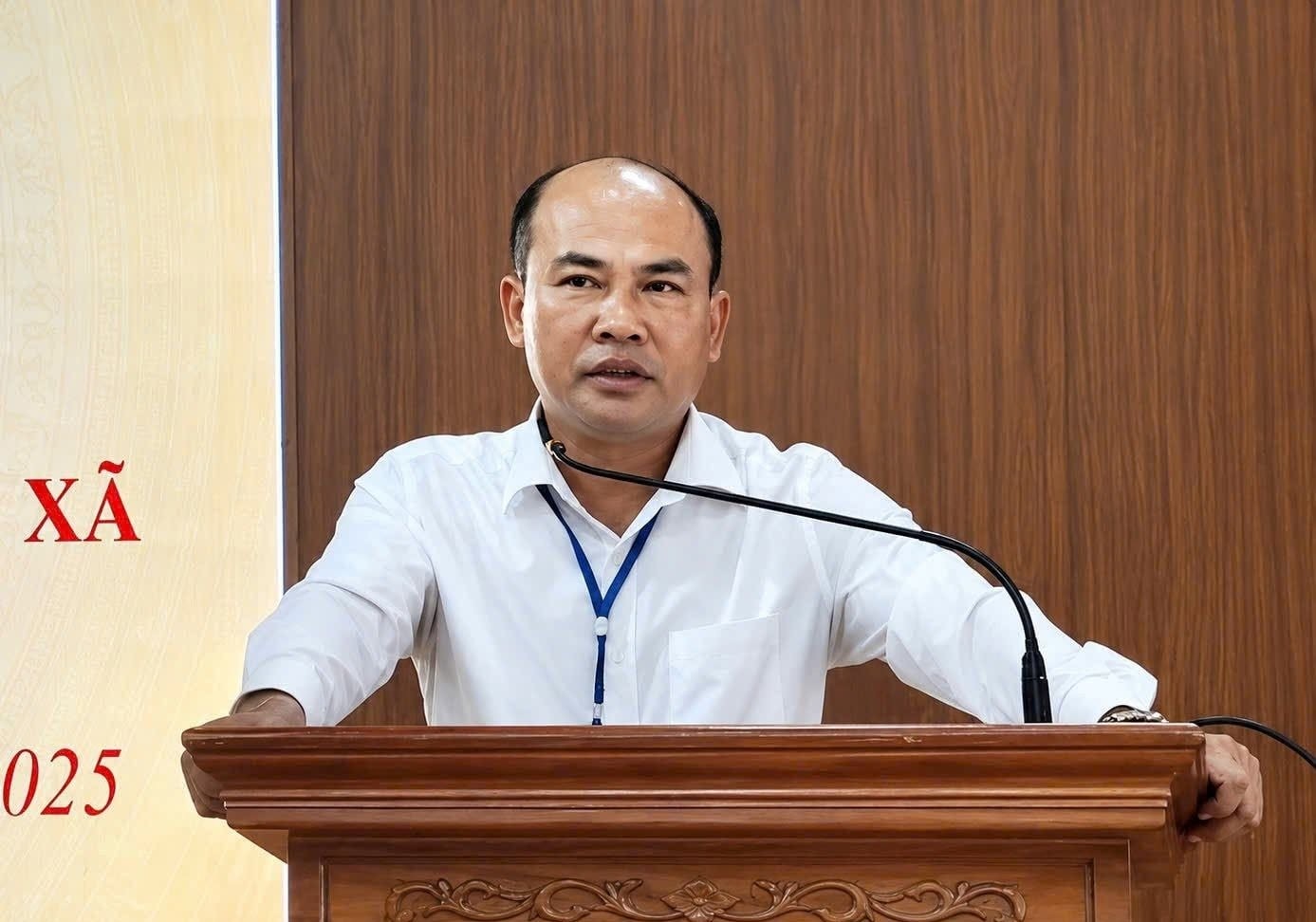 Mr. Nguyen Khanh Thanh, former Chairman of Bich Hao Commune People's Committee, was expelled from the Party. Photo: Ngoc Anh