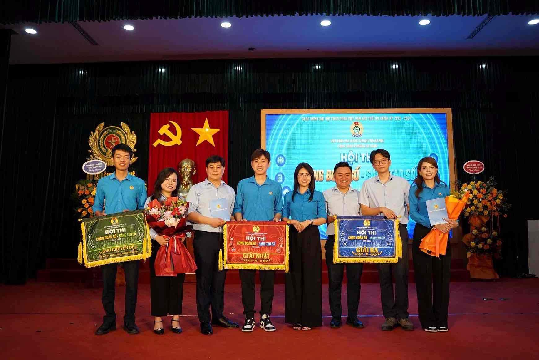 The "Digital Trade Union - Digital Creativity" contest was successfully organized by Ba Dinh Ward Trade Union. Photo: Phuong Anh