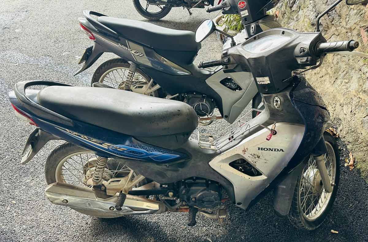Tang vật trong vụ án trộm cắp xe máy ở Quảng Ninh. Ảnh: Công an Quảng Ninh