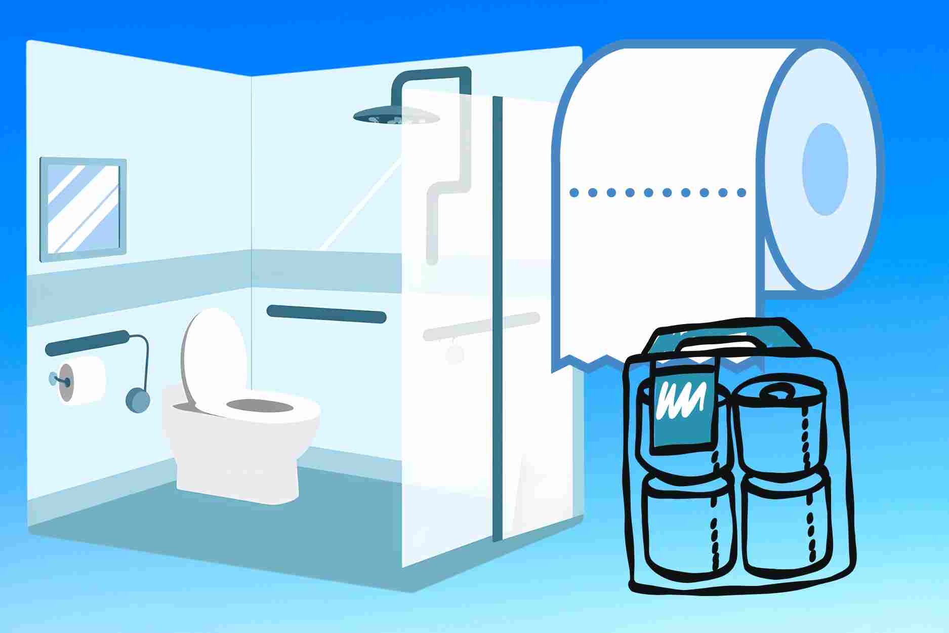 バスルームをよりコンパクトにするためのトイレットペーパー収納の6つのアイデア