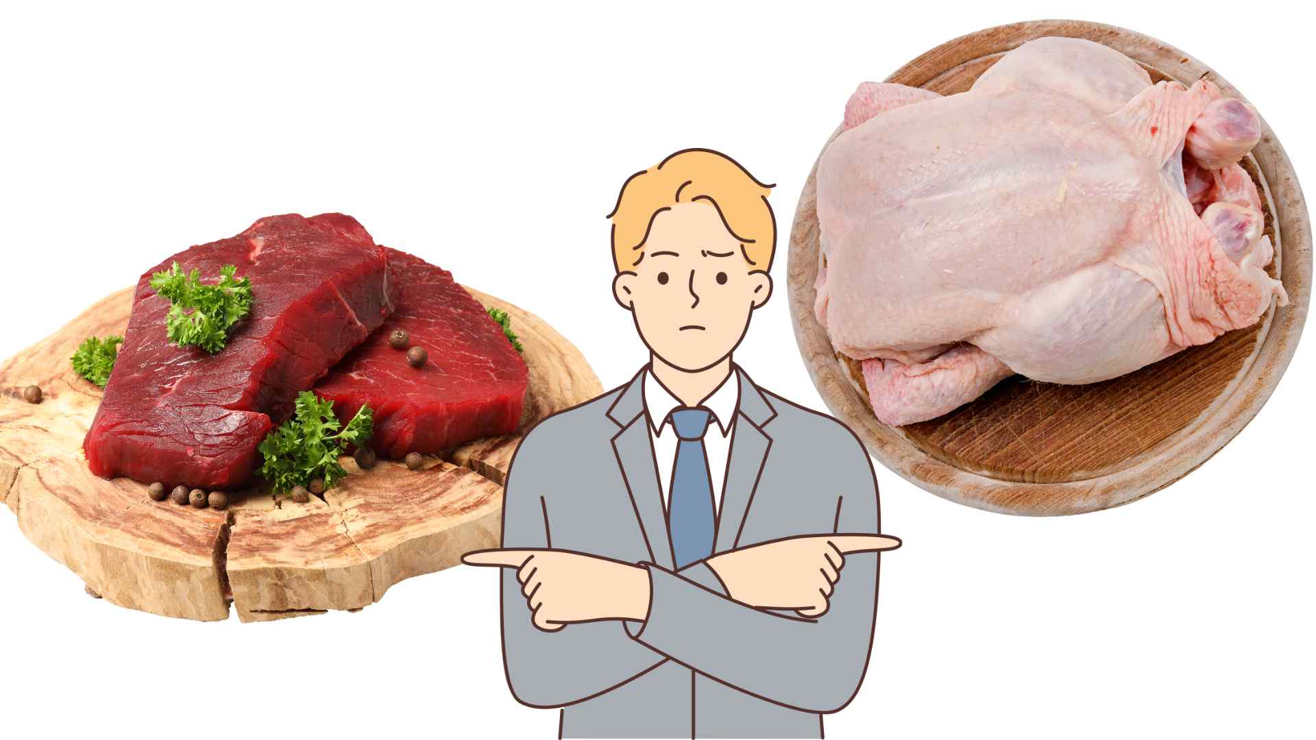 Understand the correct difference between red and white meat. Graphics: Ha May