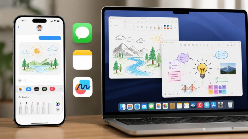 iOS 27 and macOS 27 expand the drawing toolkit to many default applications. Graphics: Quang Minh