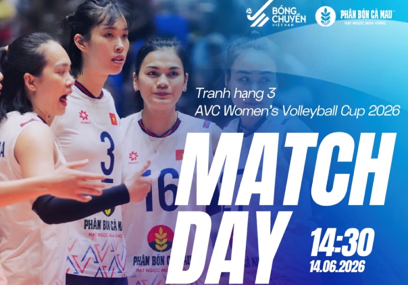 Vietnam women's volleyball team competes for 3rd place with Kazakhstan. Photo: BCVN
