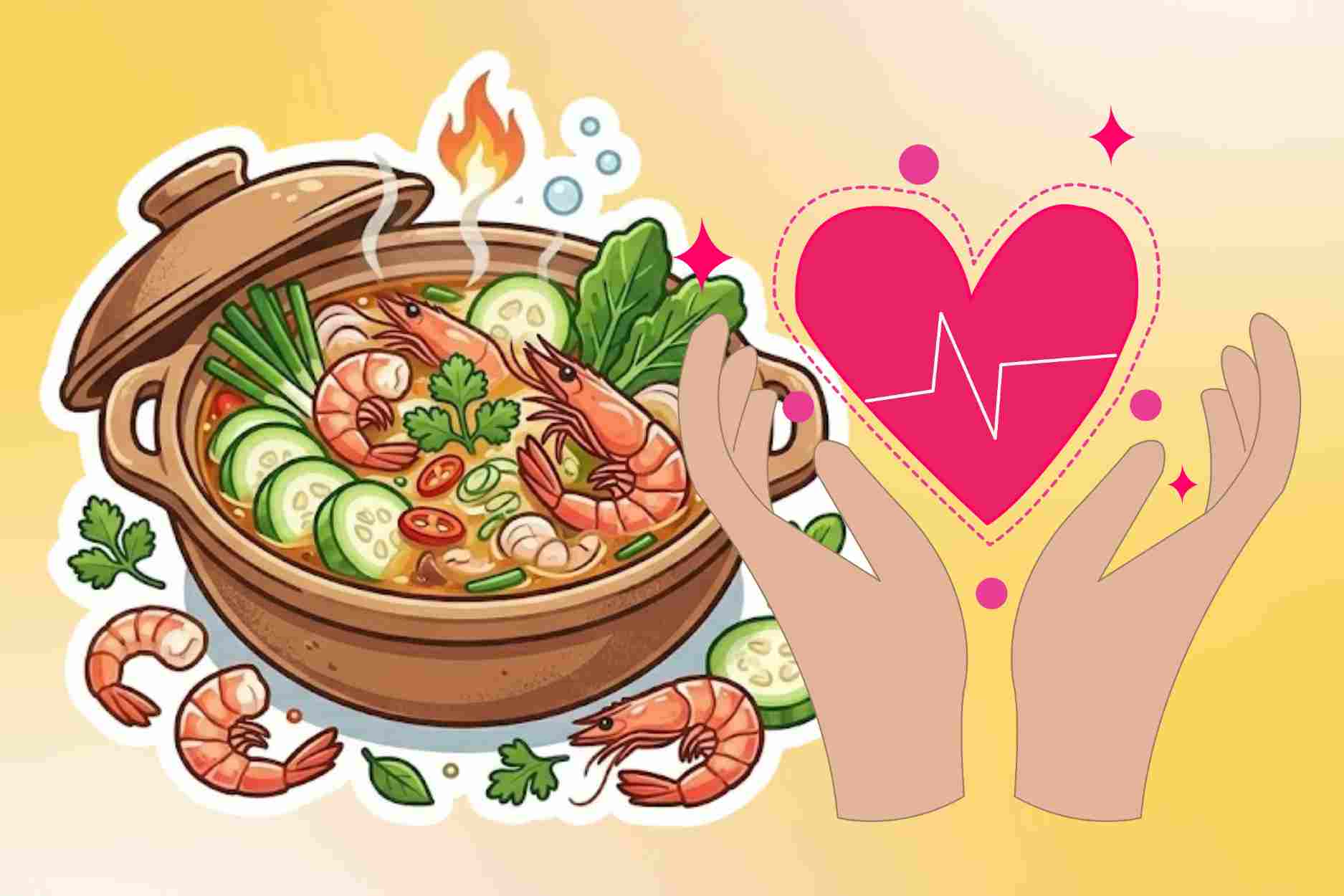 Bau shrimp hotpot and its health benefits