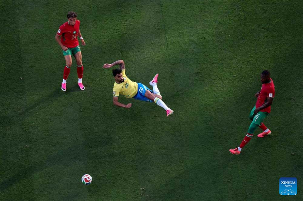 Brazil drew with Morocco 1-1 in the opening match of the 2026 World Cup. Photo: Xinhua