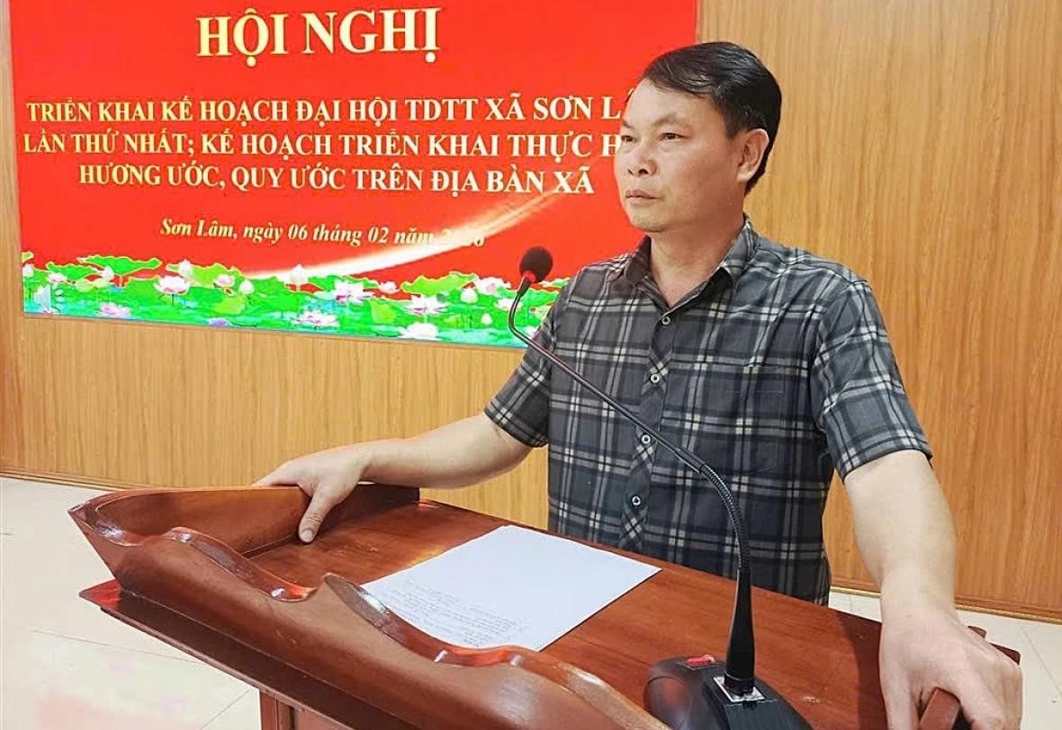 Ông Lữ Văn Đương, nguyên Phó Chủ tịch UBND xã Sơn Lâm. Ảnh: Ngọc Anh