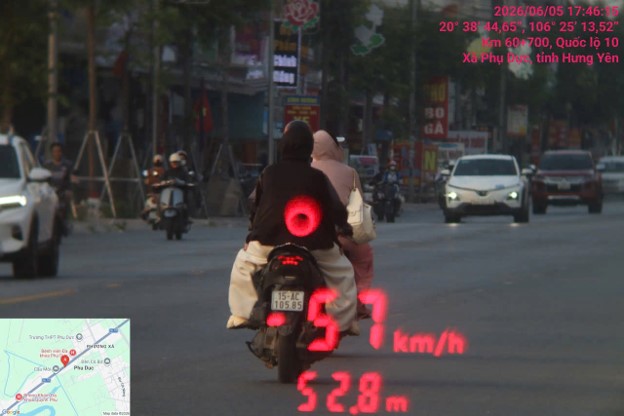 Car owner fined remotely in Hung Yen. Photo: Hung Yen Traffic Police