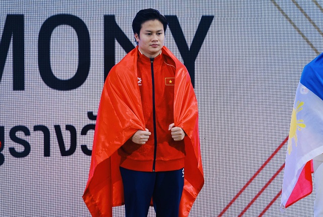 Player Nguyen Van Khanh Phong is very determined to compete at the 2026 Asian Championship and also in the ASIAD 20 qualifiers. Photo: Minh Dan