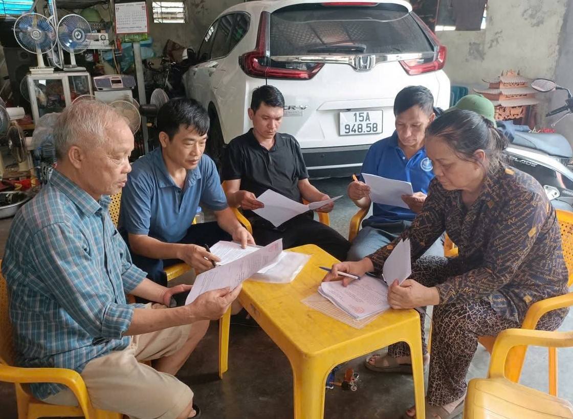 Phường Hải An lấy ý kiến người dân về phương án sắp xếp tổ dân phố. Ảnh: Cổng TTĐT phường Hải An