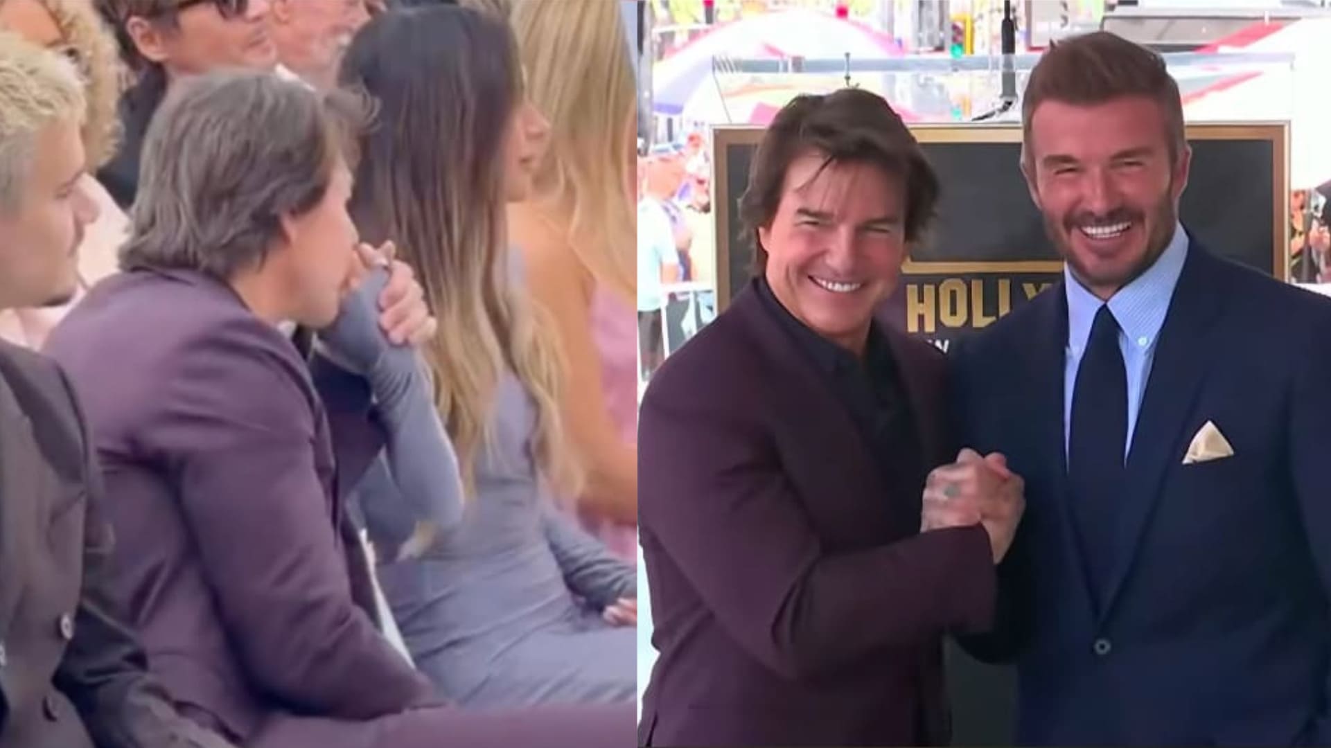 Tom Cruise causes controversy for kissing Victoria's hand at David Beckham's autograph ceremony. Photo cut from video