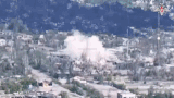 Ukrainian stronghold attacked by Russia. Photo: Russian Ministry of Defense