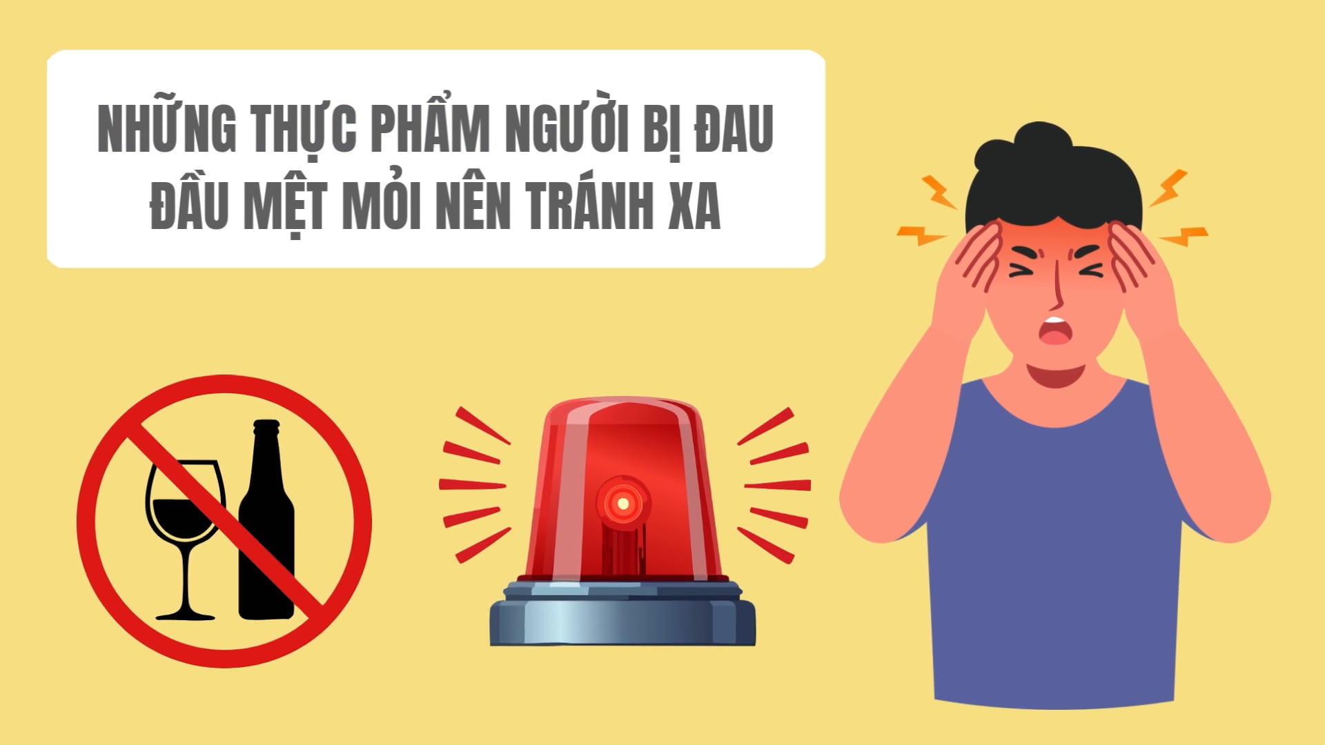 Foods that people with headaches and fatigue should avoid