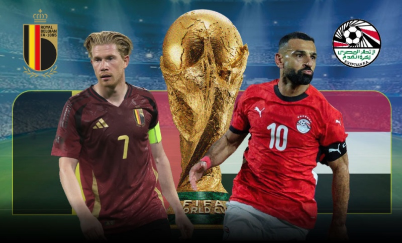 Belgium vs Egypt at World Cup 2026. Graphics: Duong Anh