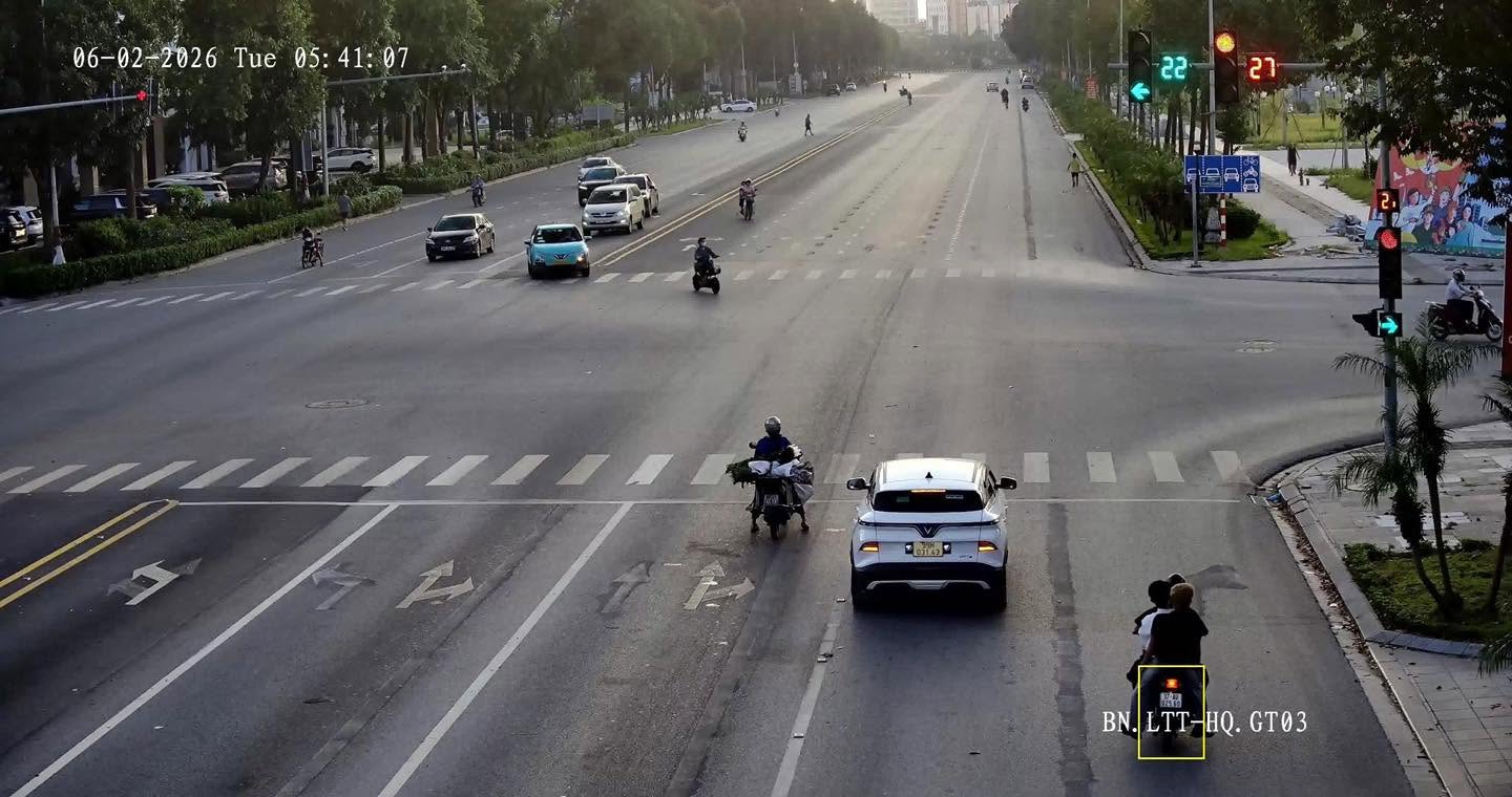 Cases of motorbikes being fined remotely in Bac Ninh. Photo: Bac Ninh Traffic Police