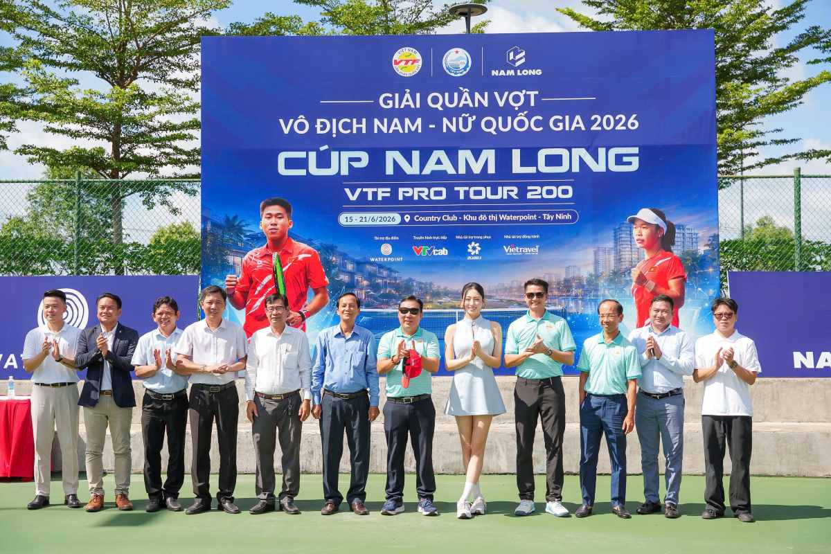 The National Men's and Women's Tennis Championship VTF Pro Tour 200 - Nam Long Cup 2026 is a high-quality tournament organized by VTF. Photo: VTF