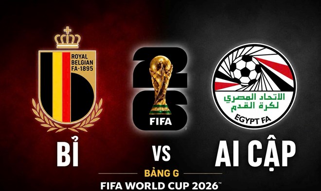Bỉ gặp Ai Cập ở trận ra quân World Cup 2026. Đồ họa: Văn An