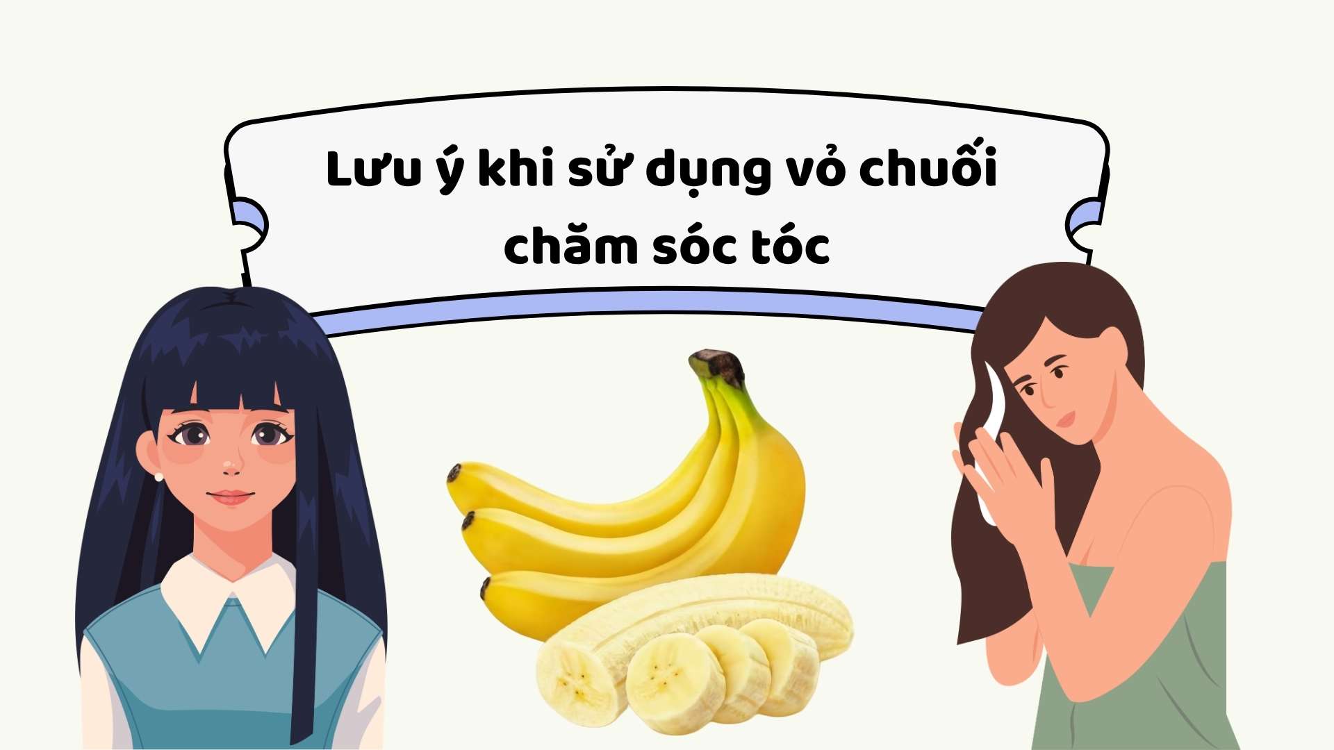 Notes when using banana peel for hair care