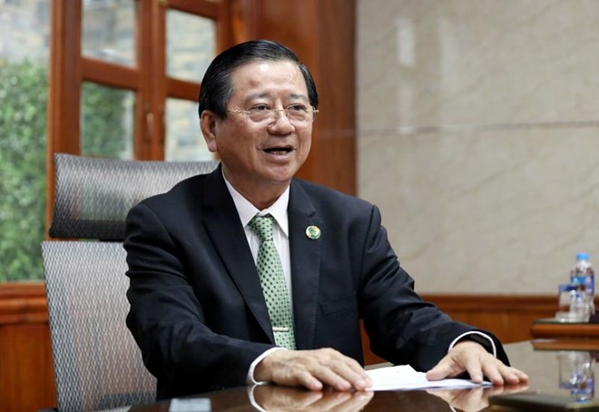 El abogado Nguyễn Văn Hậu habla sobre el Programa de Asesoramiento Legal que tendrá lugar el 21 de junio. Foto: Anh Tú