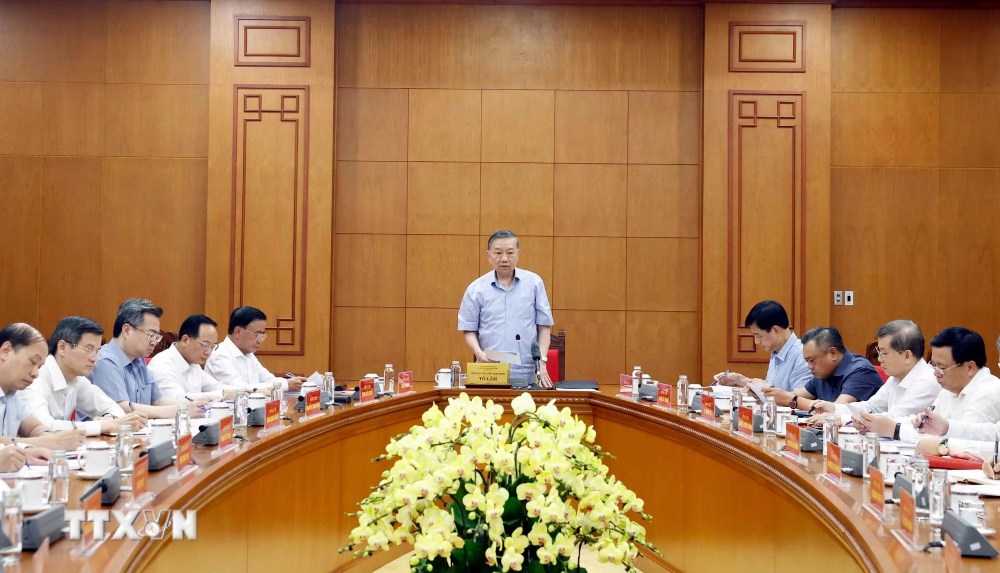 Toàn cảnh cuộc làm việc. Ảnh: TTXVN