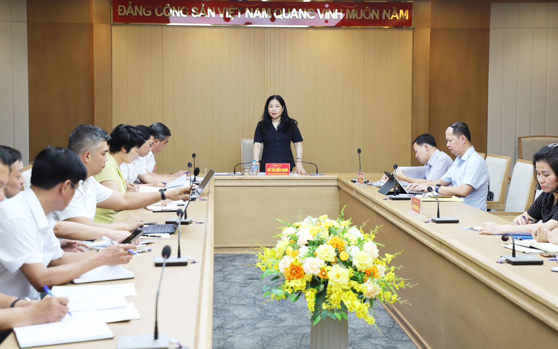 Toàn cảnh buổi làm việc. Ảnh: Thanh Thủy