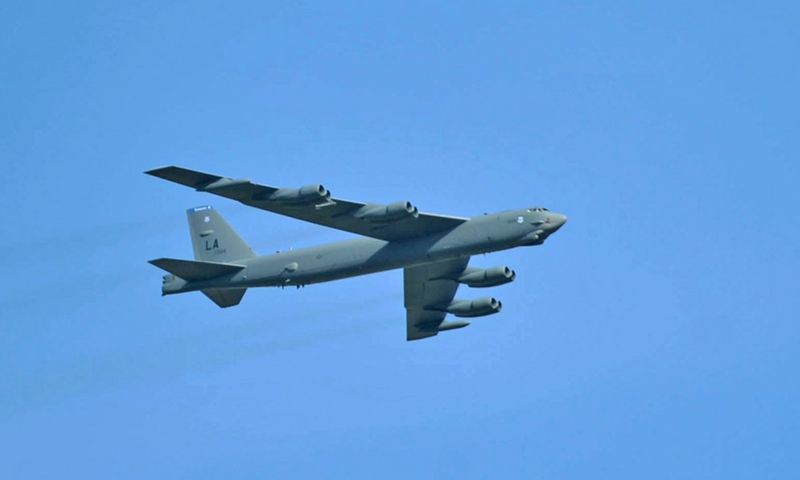 A US B-52 aircraft. Photo: Xinhua