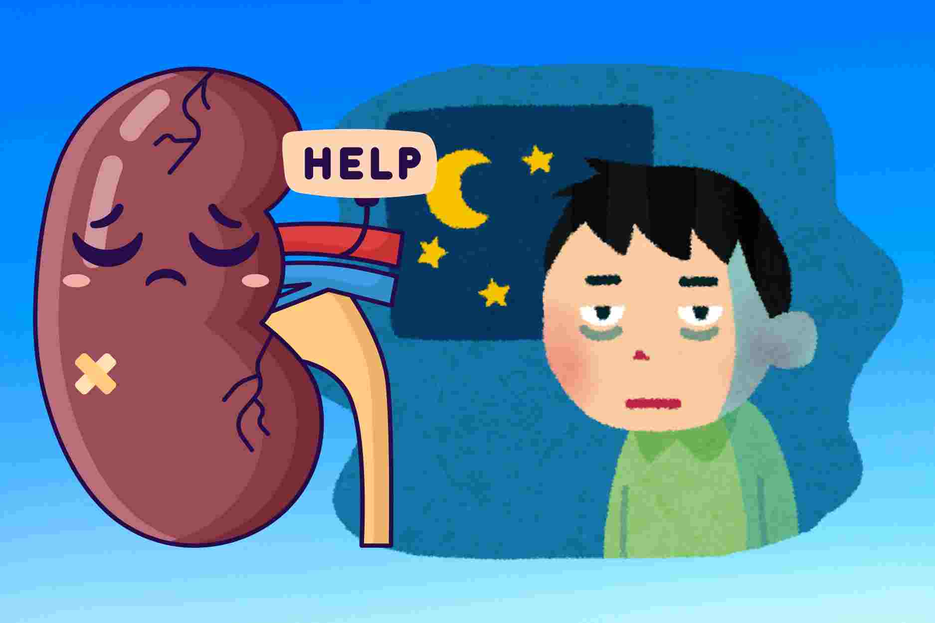 3 warning signs that the kidneys are affected by late-nighting habits