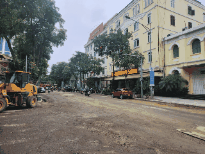 Hà Nội tháo dỡ rào chắn phố Quang Trung sau 105 ngày thi công. Ảnh: Minh Hạnh