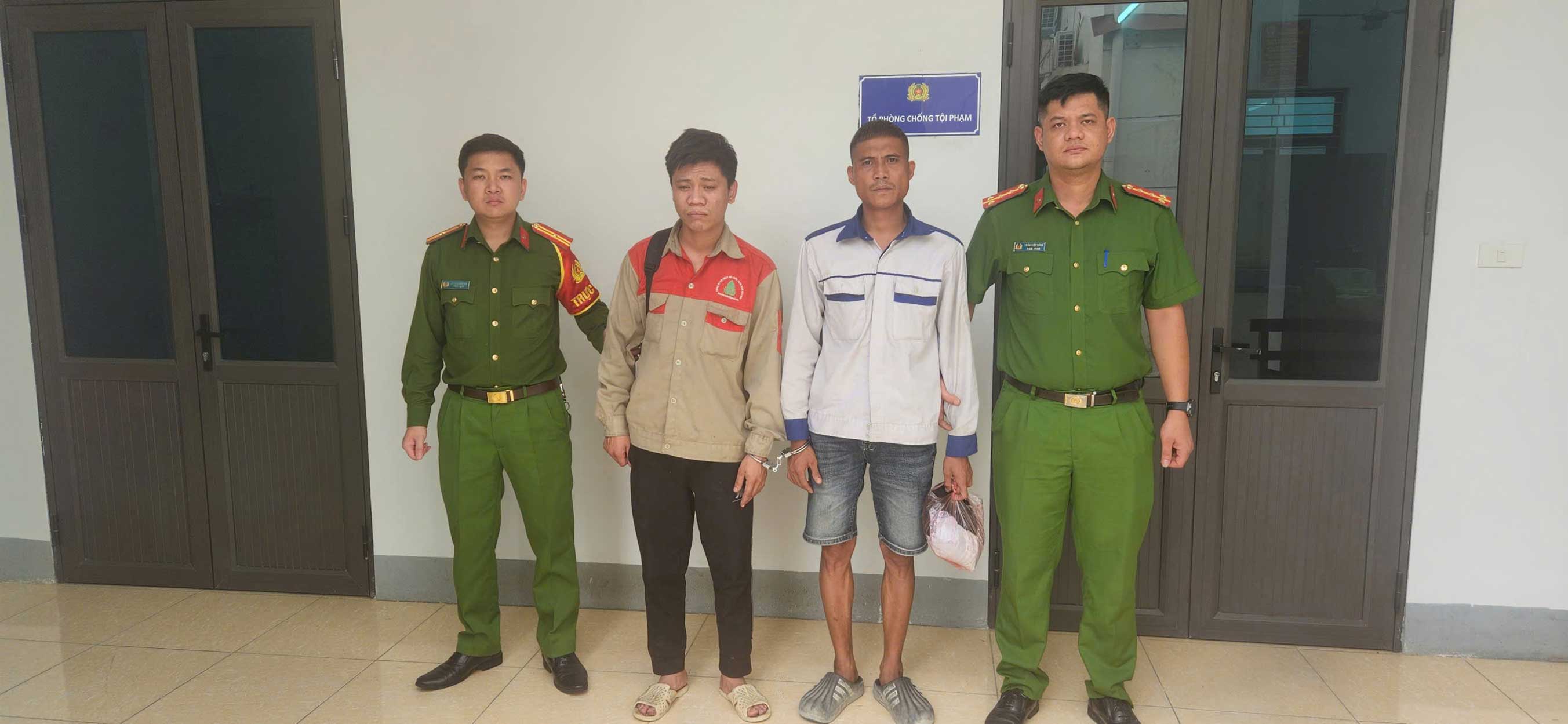Các đối tượng có liên quan. Ảnh: CA Lào Cai