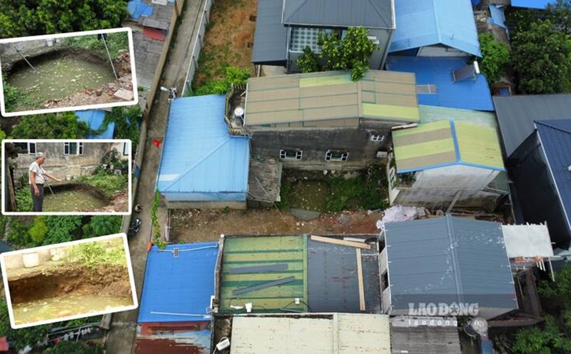 Subsidency Subsidence hole appears on National Highway 3B in Thai Nguyen