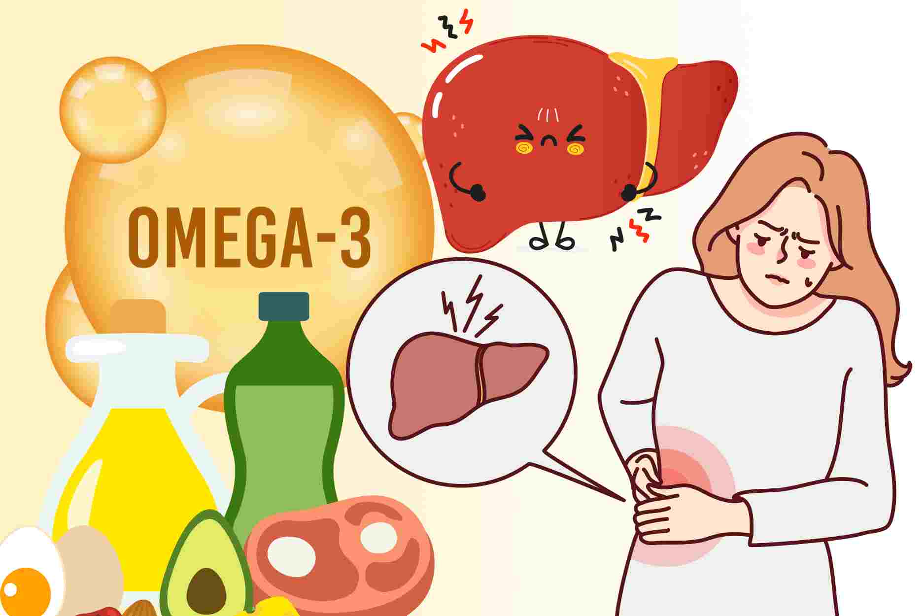 Notas al usar omega-3 para personas con hígado débil