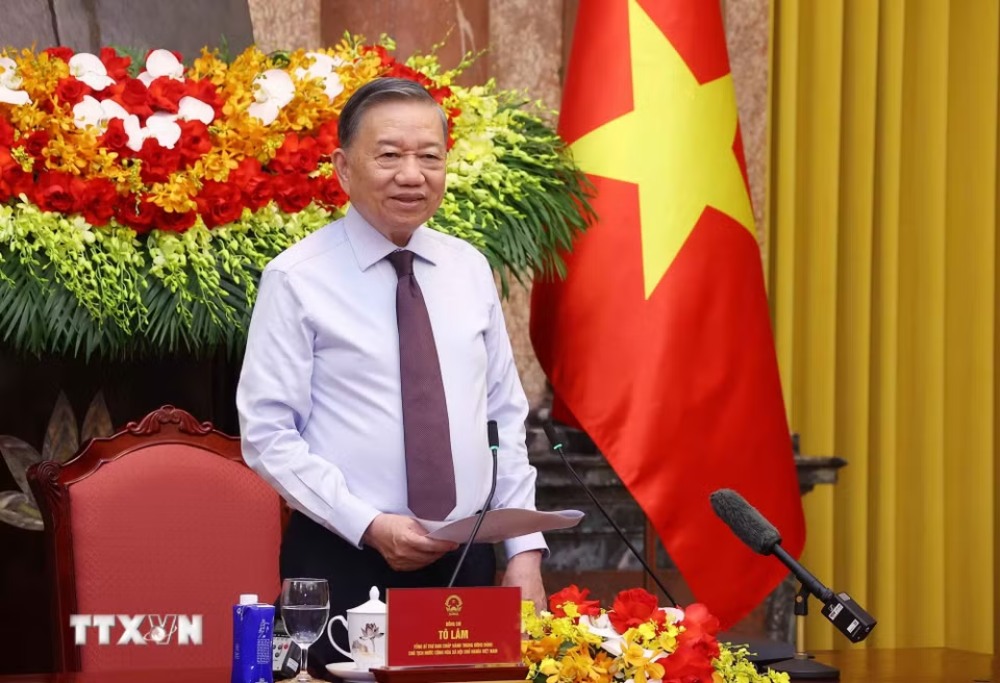 Tổng Bí thư, Chủ tịch nước Tô Lâm phát biểu chỉ đạo. Ảnh: Văn Điệp/TTXVN 