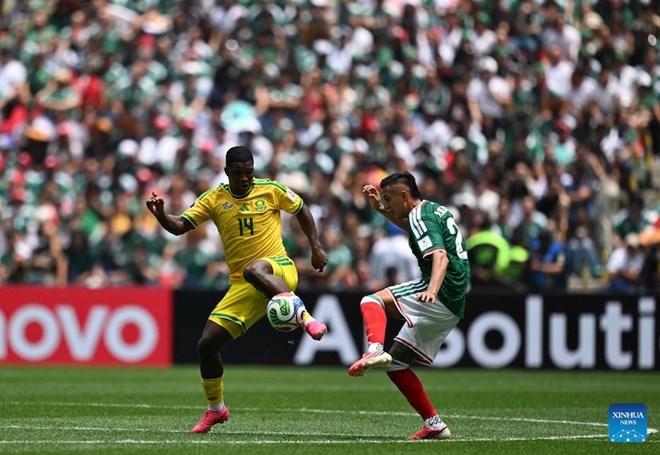 Le Mexique a battu l'Afrique du Sud 2-0 lors de la Coupe du monde 2026 le 11 juin. Photo : Xinhua