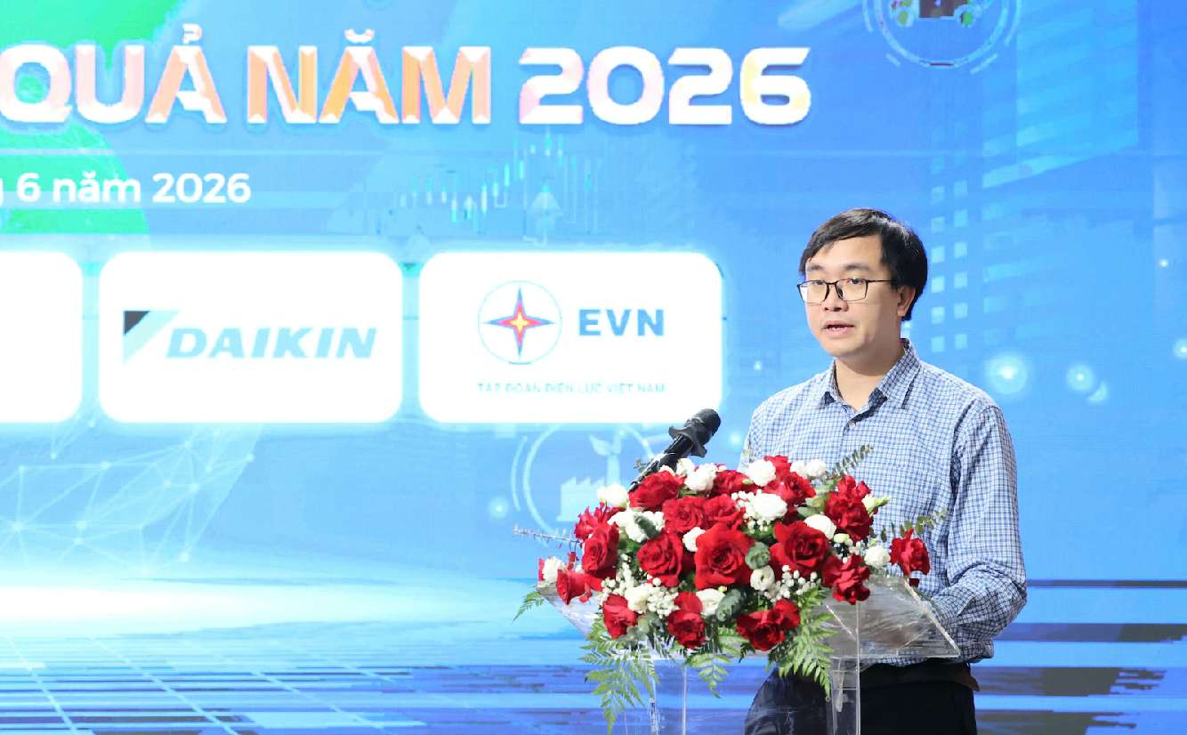 Theo ông Phạm Viết Thạch – Phó Trưởng Ban Môi trường và Phát triển bền vững, Tập đoàn Điện lực Việt Nam phát biểu tại Lễ phát động. Ảnh: BCT