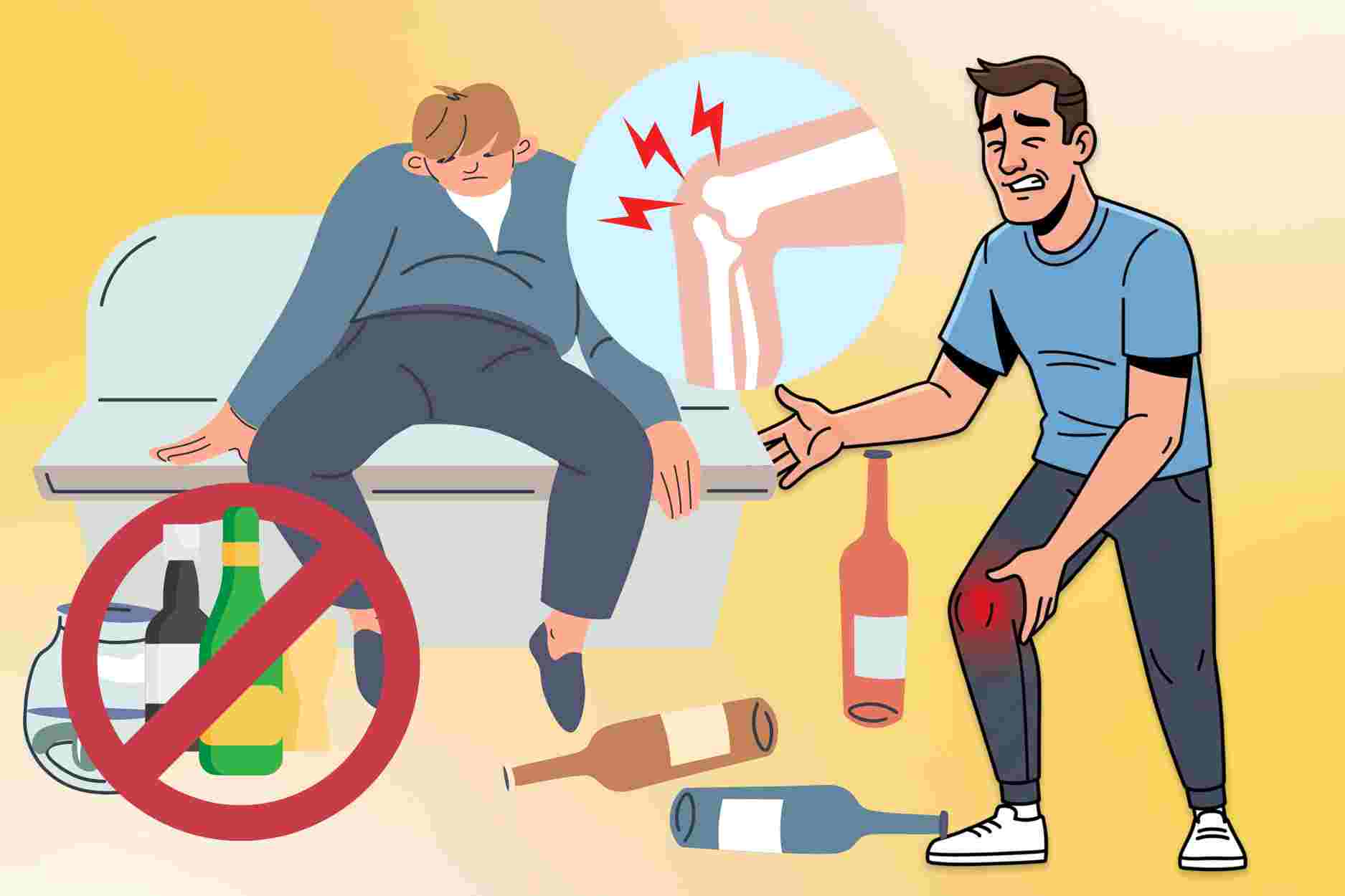 3 causes de douleurs articulaires après avoir bu de l'alcool