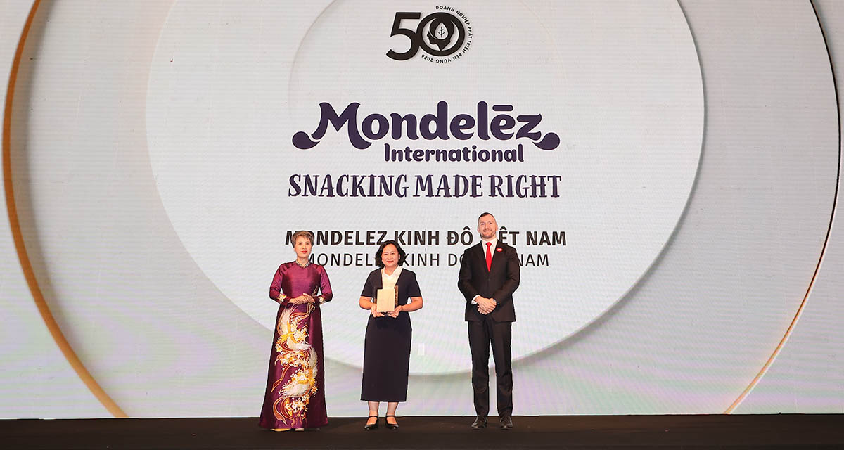 Mondelez Kinh Do Vietnam은 지속 가능한 개발 상 시리즈에서 계속해서 영예를 안았습니다. 사진: 기업 제공