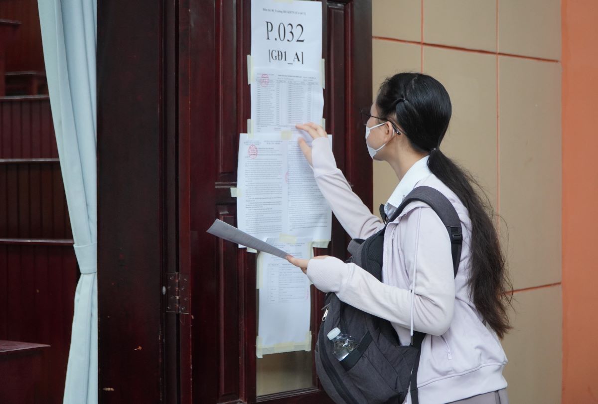 Candidates taking the 2026 competency assessment exam of Vietnam National University, Ho Chi Minh City. Photo: Chan Phuc