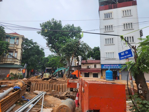 Dự án chống ngập trọng điểm ở Hà Nội cán mốc 95% khối lượng. Ảnh: Minh Hạnh 