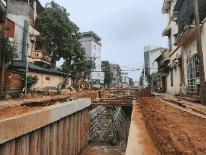 Thuy Phuong canal is being urgently completed to reduce flooding in the Northwest of Hanoi. Photo: Minh Hanh