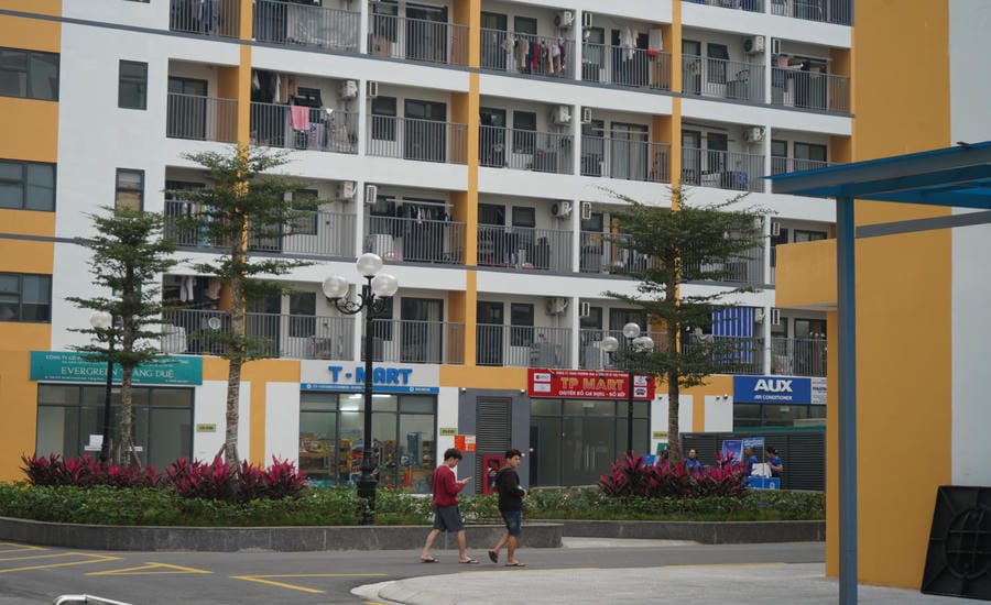 social housing area for workers near Trang Due Industrial Park. Photo: Mai Dung