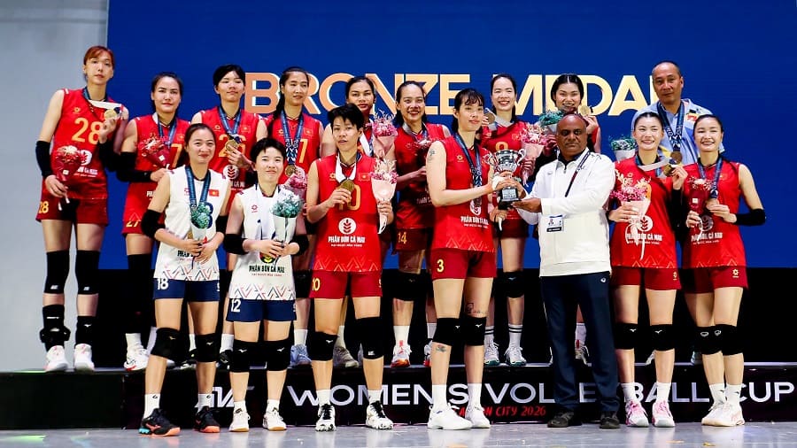 The Vietnamese women's volleyball team is ranked 30th in the world. Photo: AVC