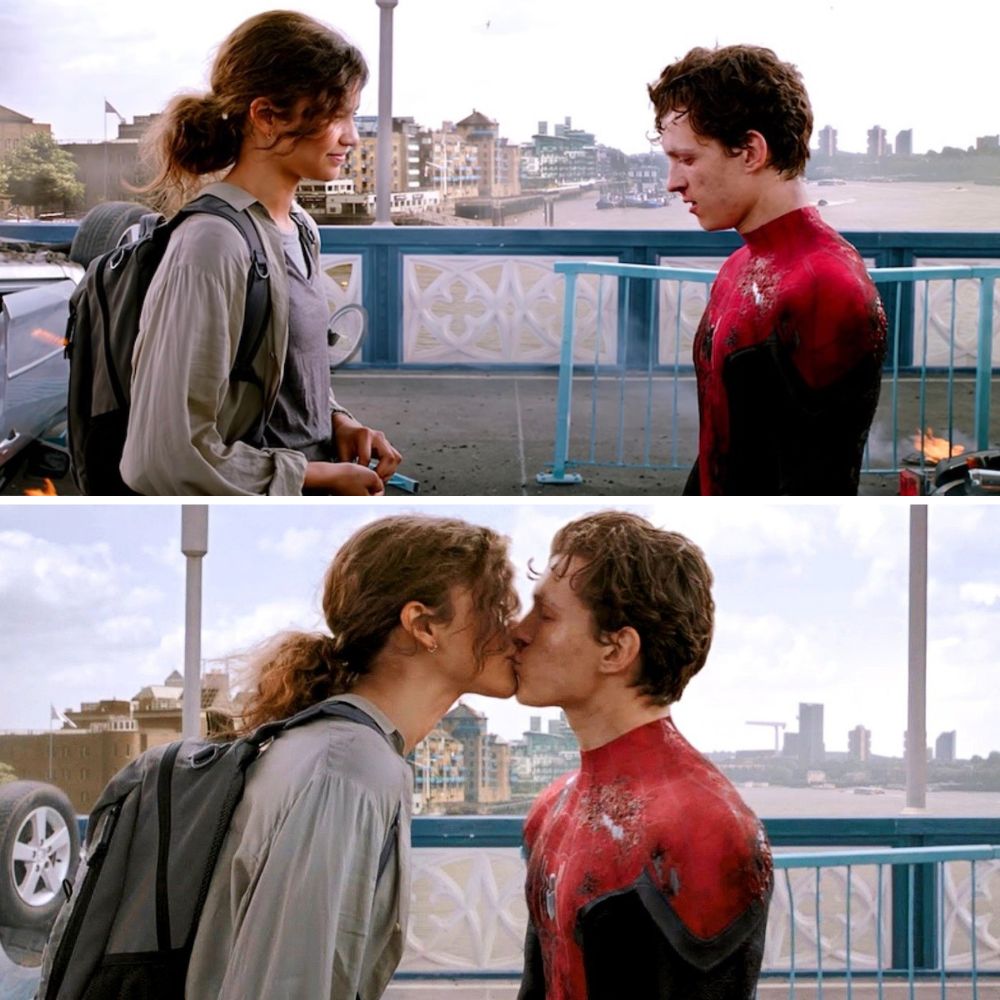 Zendaya và Tom Holland trong phần phim “Spider-Man: Far from home“. Ảnh: CGV