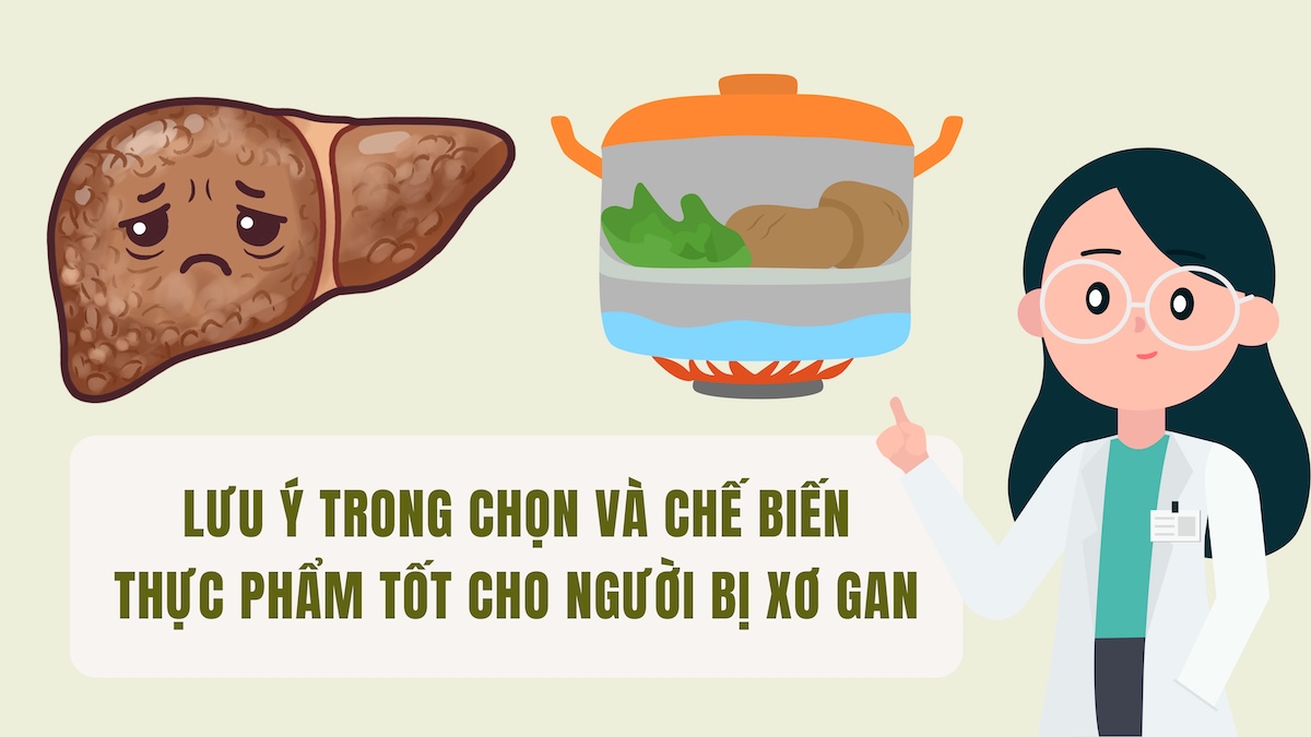 Notes in choosing and processing foods good for people with cirrhosis