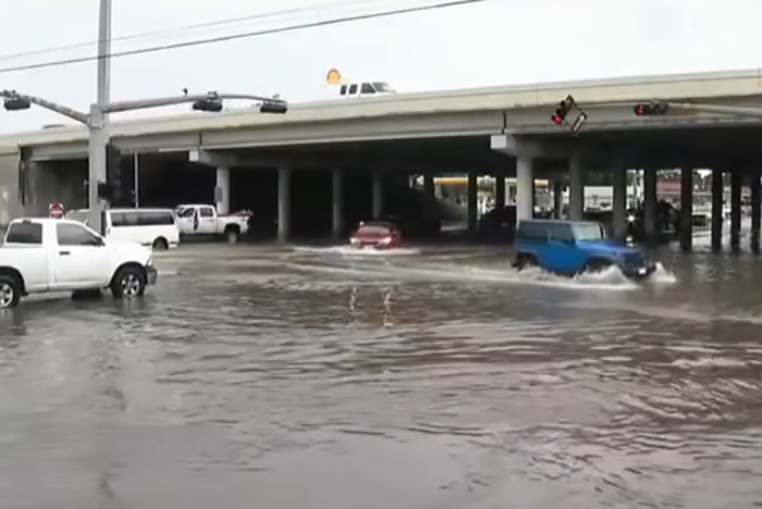 Houston is in a state of emergency response to extreme weather ahead of World Cup 2026 matches. Photo: Cut from video