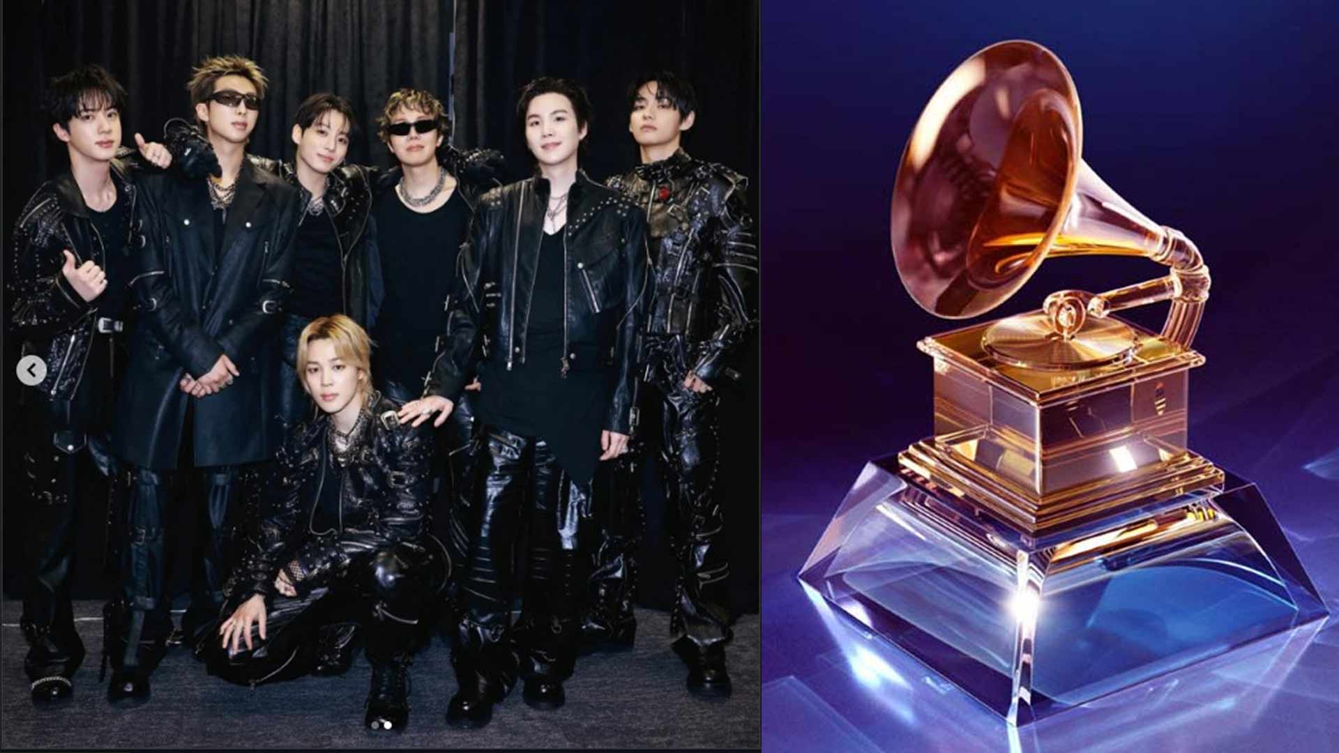 グラミー賞が法律を改革した後、BTSはゴールデントランペットに触れる機会を得ました。写真:ロッテ/米国レコードアカデミー