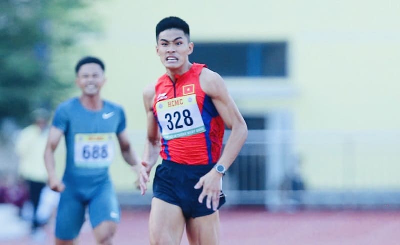 Athlete Ta Ngoc Tuong of the Vietnam Athletics Team. Photo: Thanh Vu